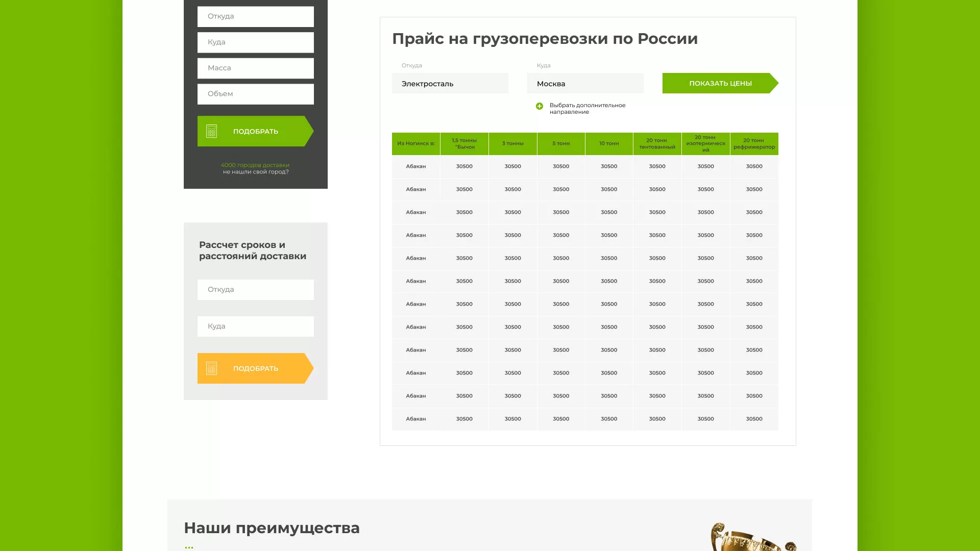Разработка логотипа и сайта компании «Инком-Логистика» в Ялуторовске